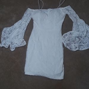 Fashion Nova White Lace Dress